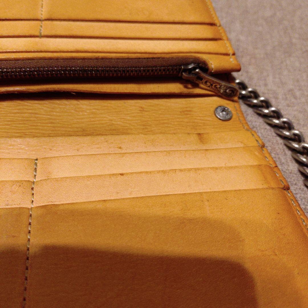 FUNNY 長財布 ウォレットチェーン 象革