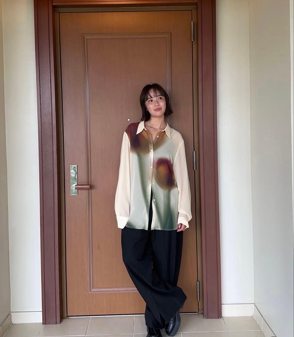 KnuthMarf フラワープリンシアーシャツS