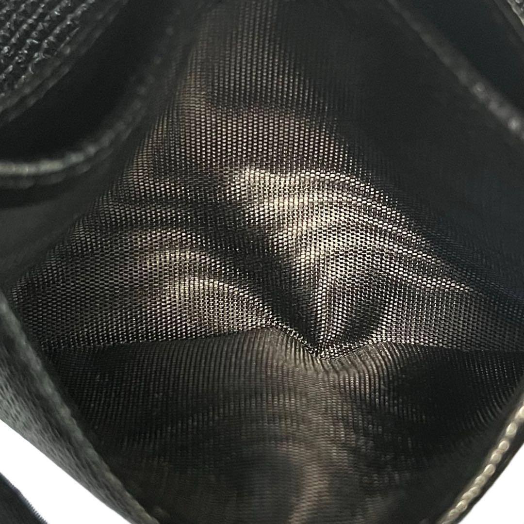 未使用級✨ブルガリ ケース ミニ財布 ロゴクリップ レザー ブラック 黒