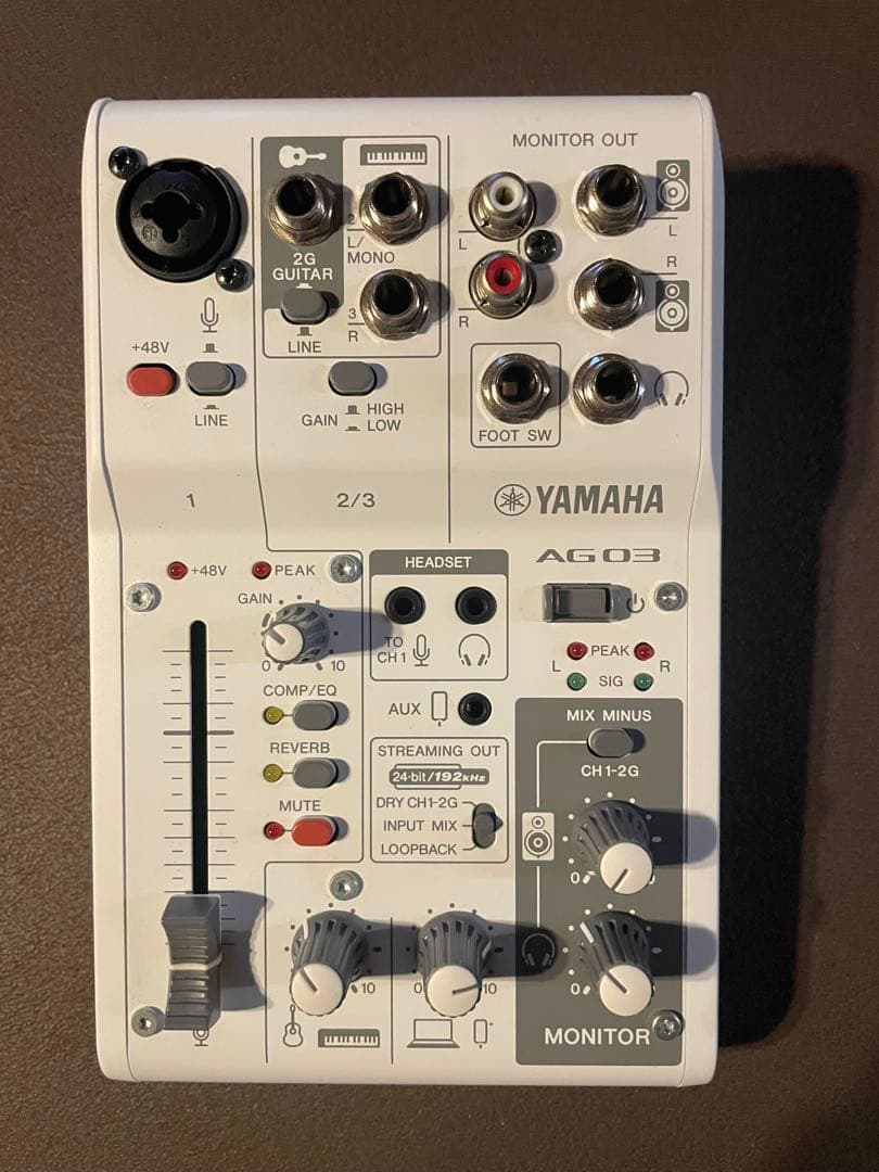 購入履歴記載ミキサーAG03、マランツコンデンサーマイク、スタンド、変換アダプタ