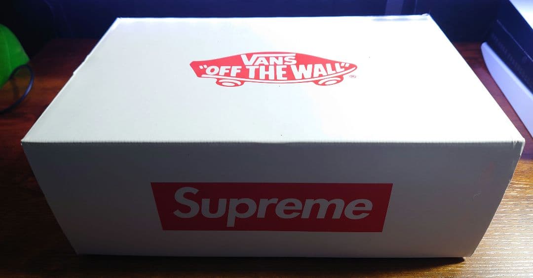 靴 Supreme Vans Leopard Old Skool Navy 27cm