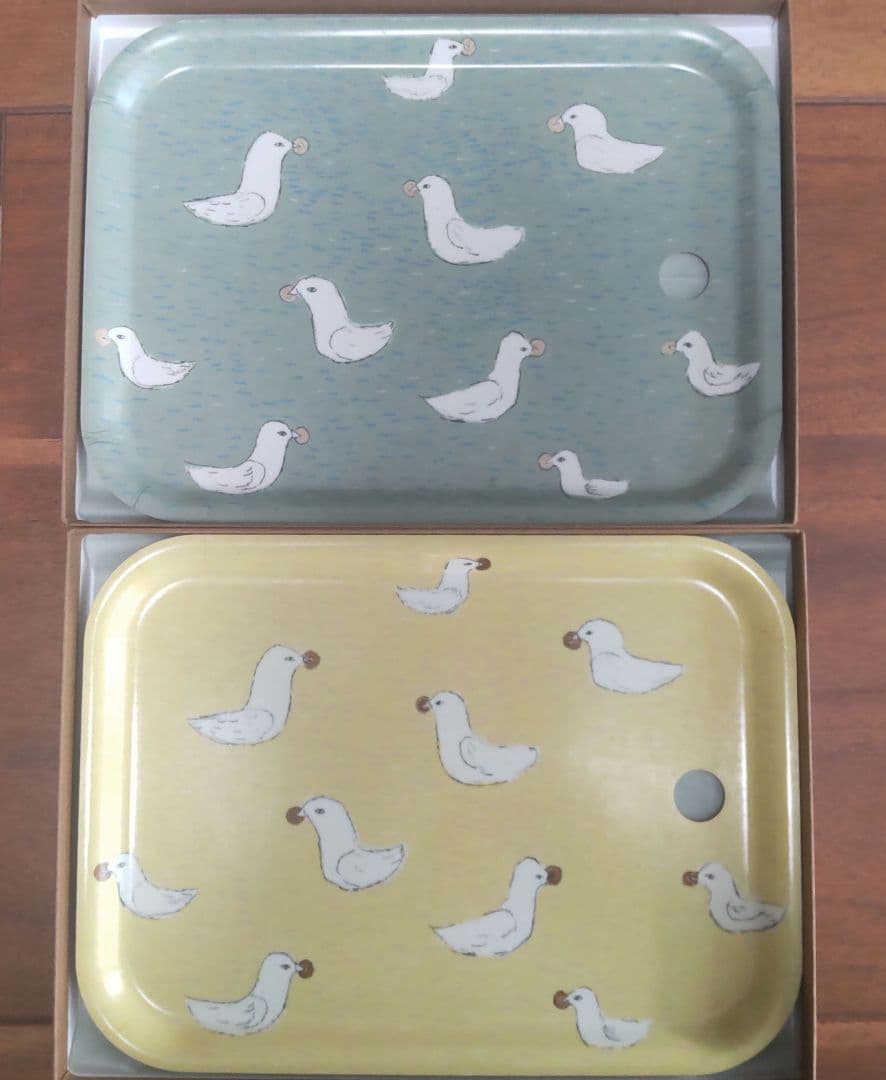 【即購入可 mina perhonen × ロミユニ トレイ2枚セット