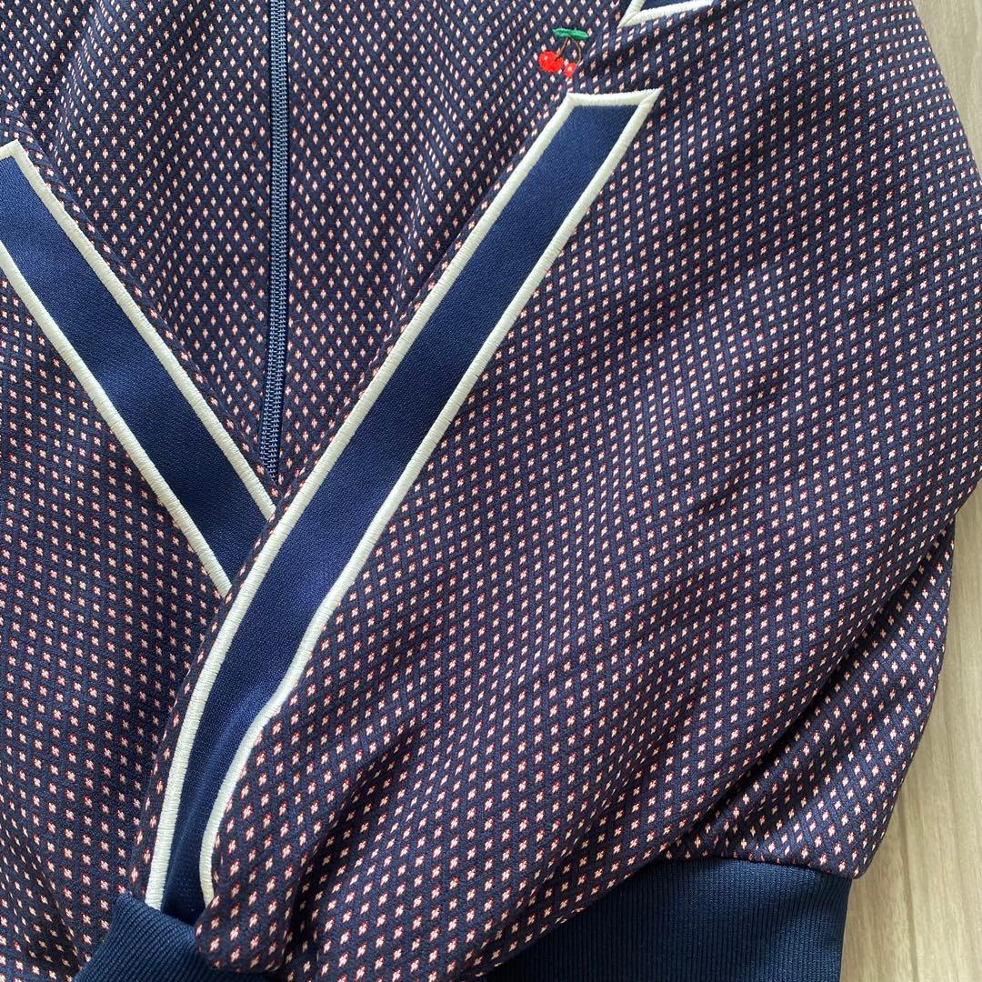 ダブルスタンダードクロージング　ジャージ　トップス　ジップアップ　チェリー刺繍