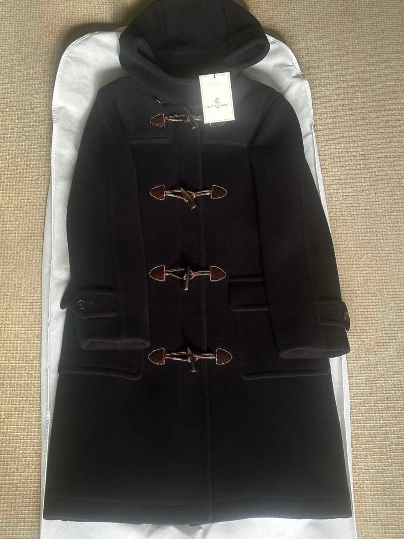 【38試着のみ】OLD ENGLAND ダッフルコート ネイビー