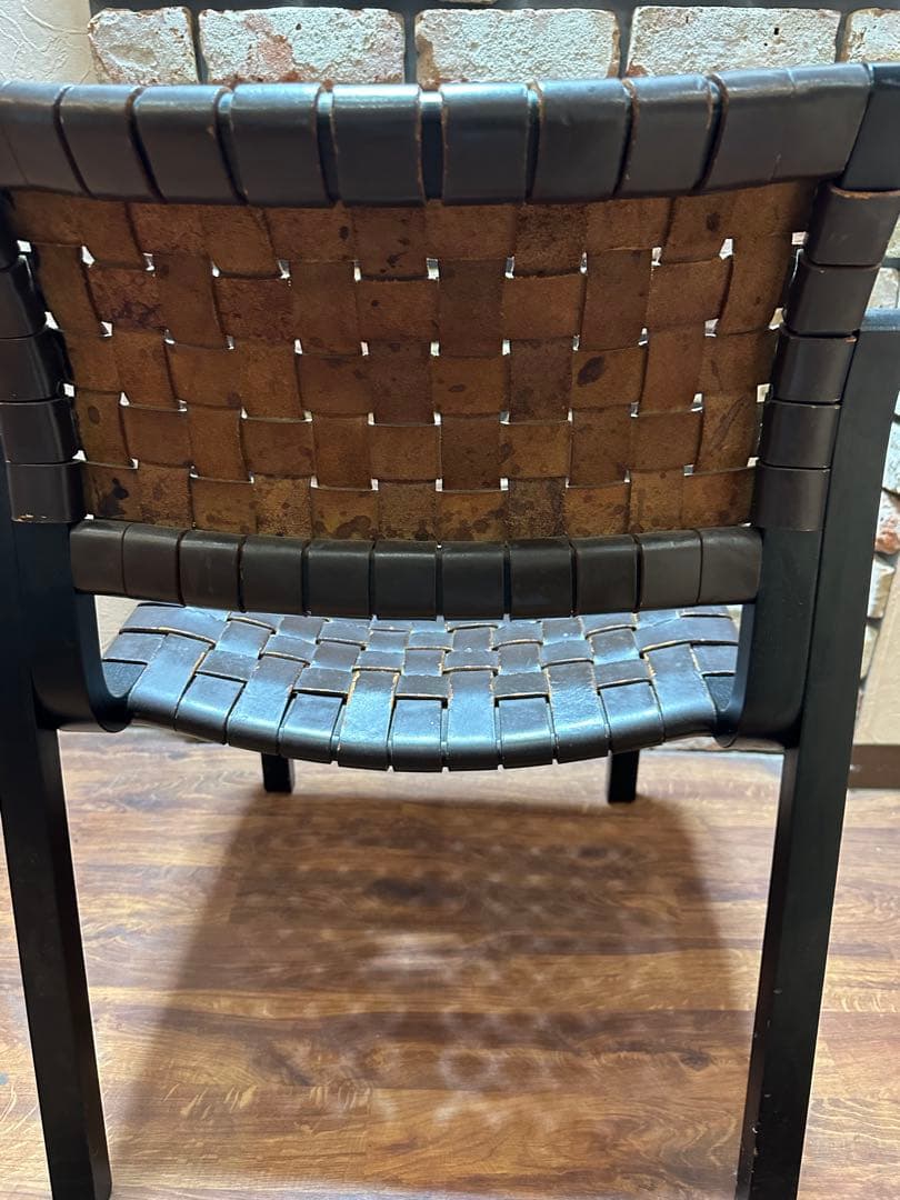 アルフレックス　レザー ダークブラウン　ダイニングチェア　二脚セット