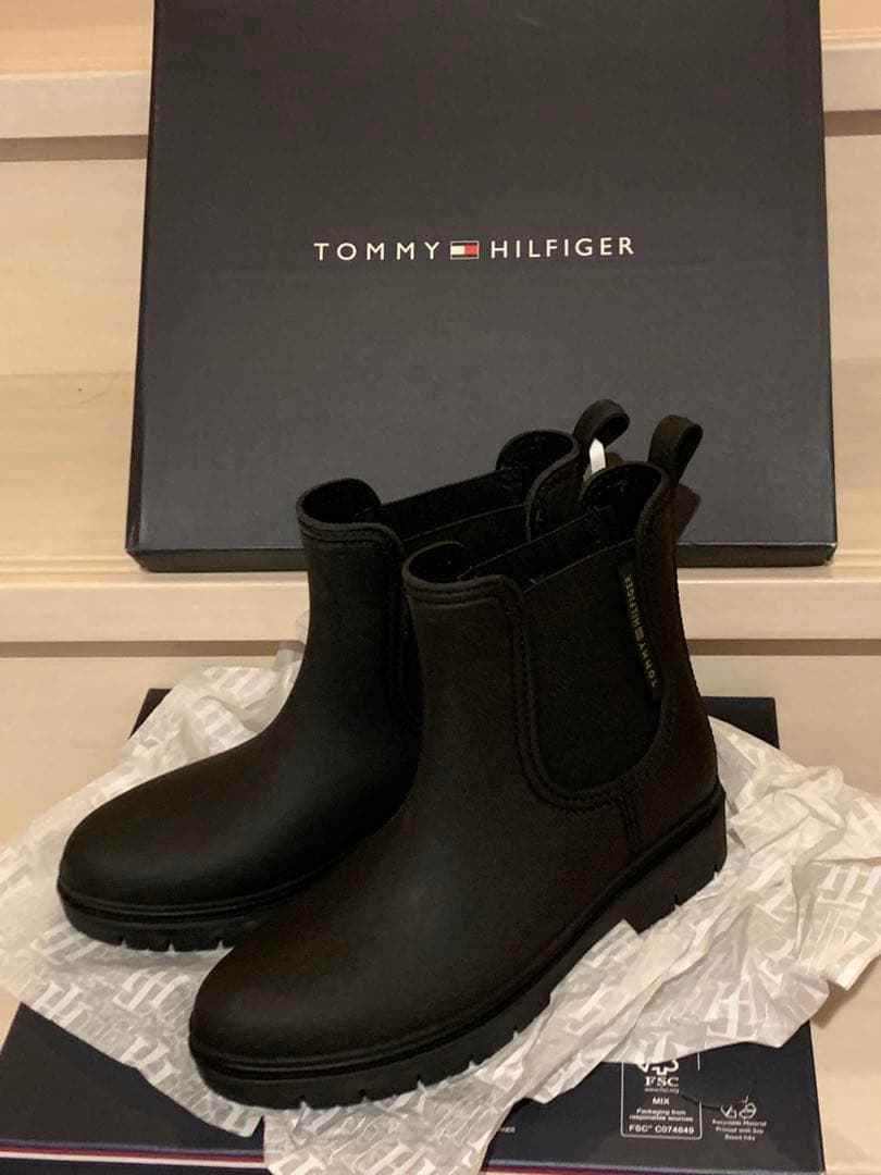 【MKH】　トミーヒルフィガー　エッセンシャルトミー　レインブーツ