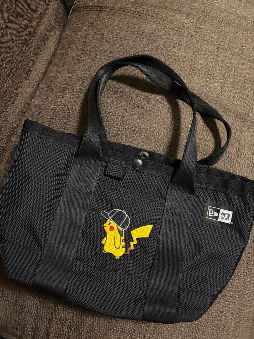 ピカチュウ トートバッグ ブラック　ニューエラ