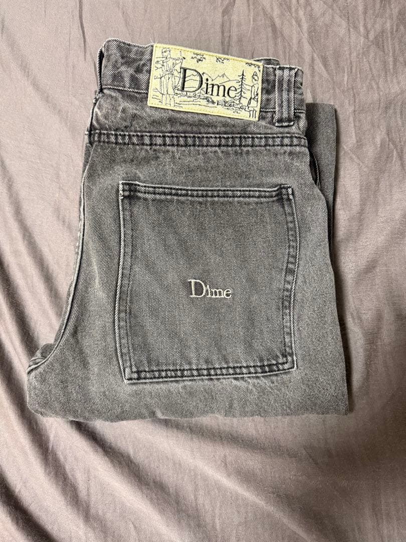 Dime グレー デニムパンツ