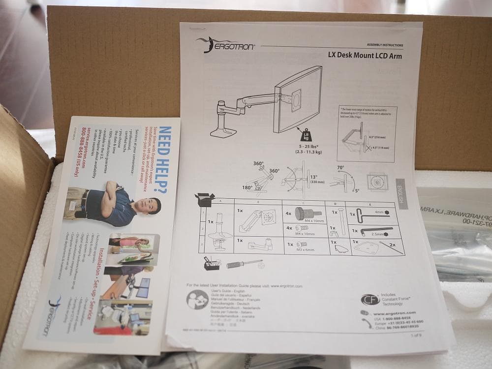 ERGOTRON エルゴトロン LX モニターアーム 45-241-026