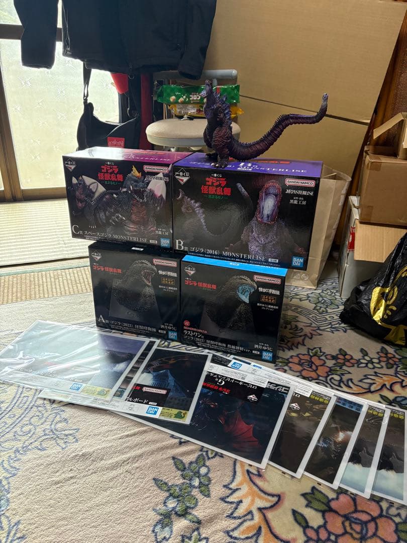 か*み様 ゴジラ　一番くじ　A B C ラストワン賞