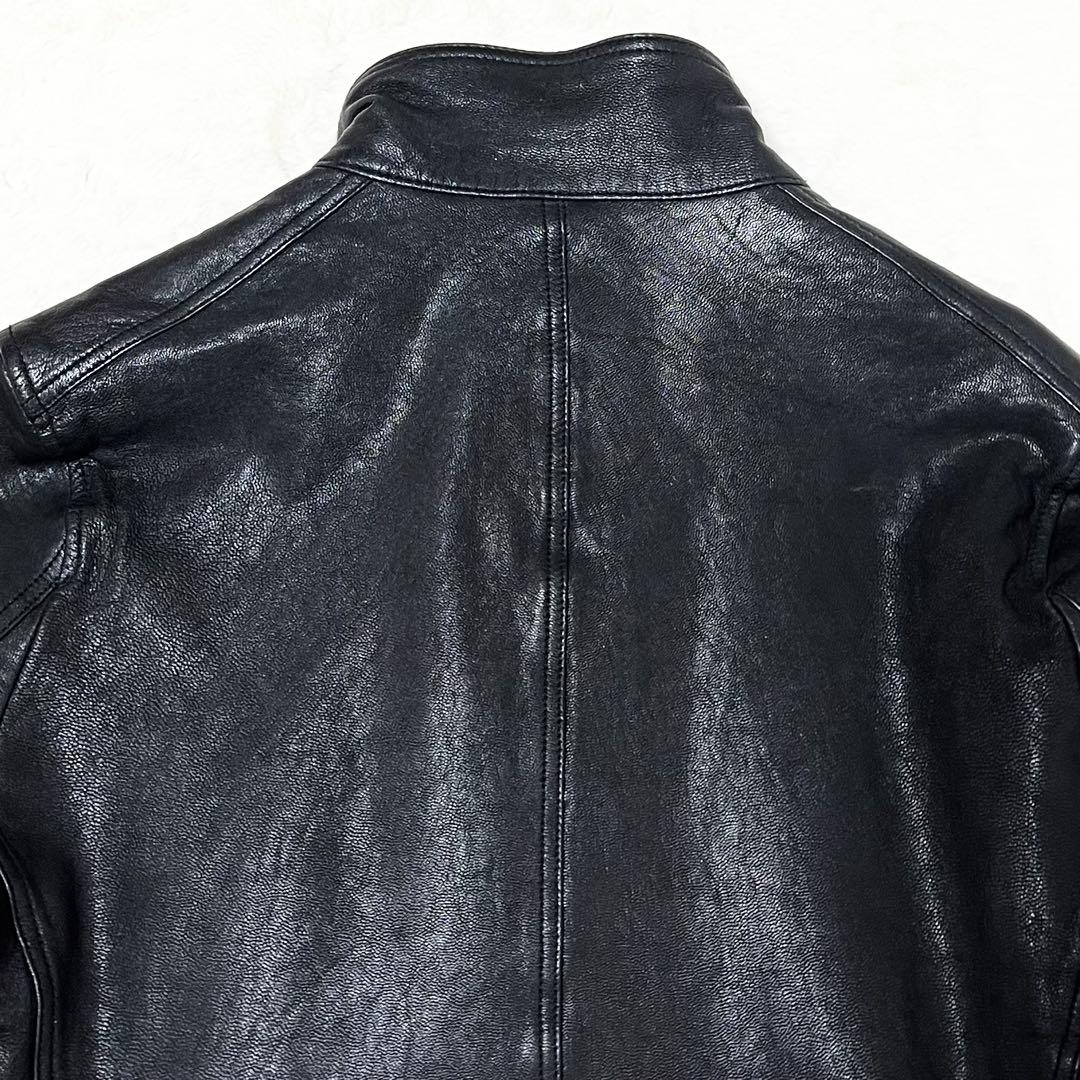 【Qp】ナノユニバース✨️ライダース　シングル　山羊革　ゴートレザー　ＸＬ