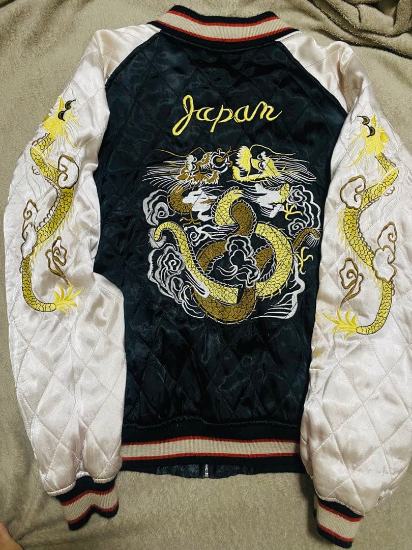 HOUSTON 日本限定 龍 スカジャン unisex vintage レーヨン