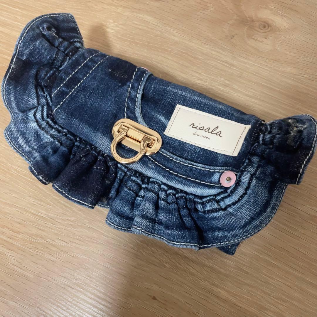 デニム リメイク フリル 長財布