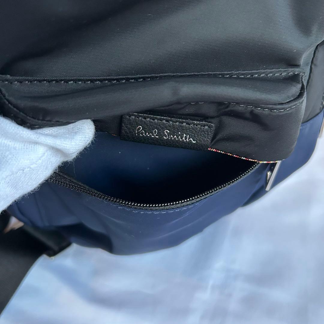 【未使用】ポールスミス PaulSmith ボディバッグ ネイビー/ブラック