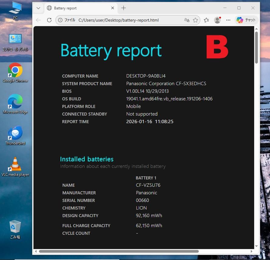 良好 Let's note CF-SX3 SSD 8GB DVDドライブ