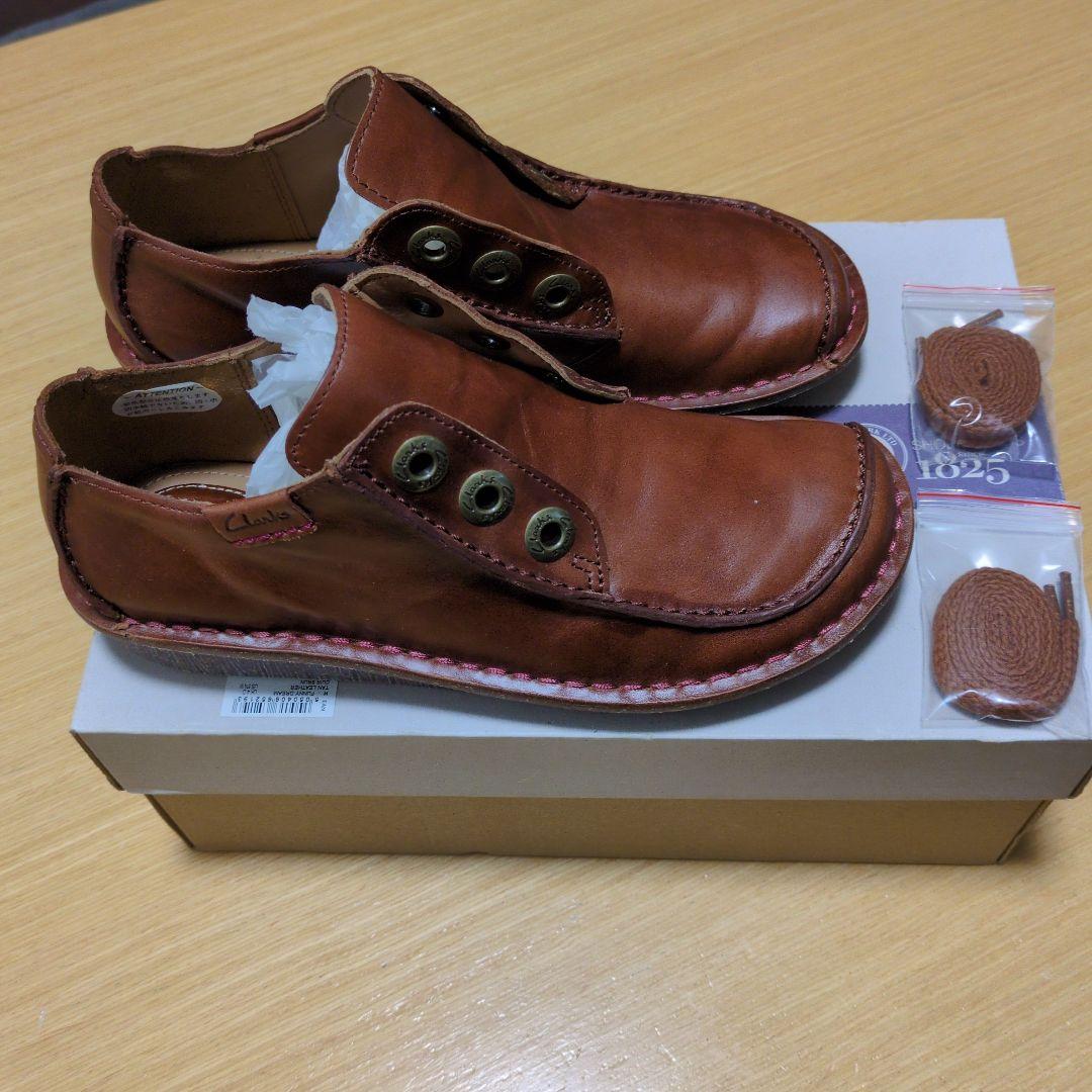 【Clarks】ファニードリーム　レアルレザーモカシンシューズ　タン・ブラウン系