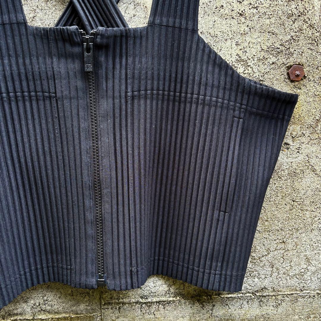 homme plisse issey miyake オムプリッセ ベスト 黒
