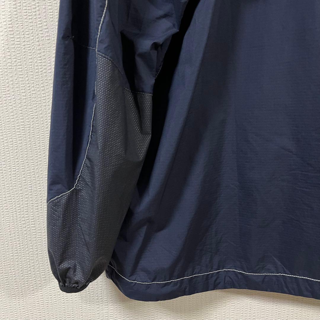 アンドワンダー　ハーフジップナイロンプルオーバージャケット　サイズ4　ネイビー