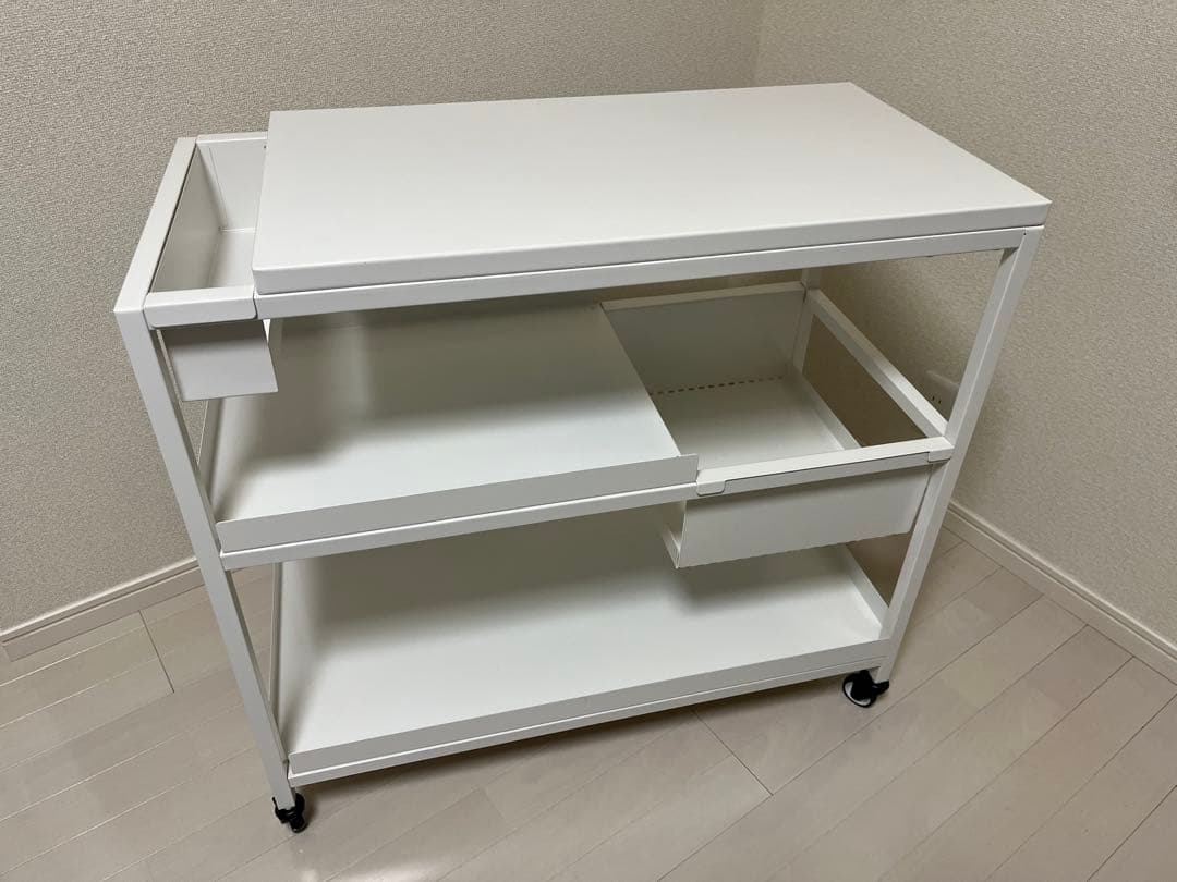 IKEA トロッテン TROTTEN ワゴン ホワイト