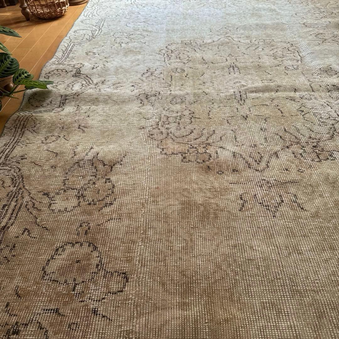 ショウちゃん　超大判150×277ナチュラルトルコヴィンテージラグ