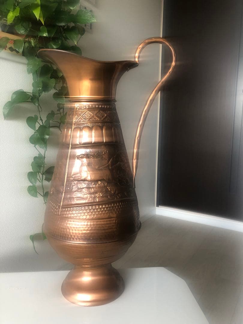 【お値下げ】銅　真鍮傘立て　イタリー製　ヴィテージ品