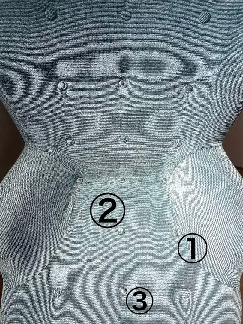 【あやりんさま専用】1人掛けソファ 青　ブルー※傷箇所追加