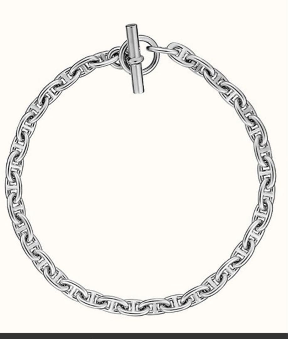 新品HERMES エルメス シェーヌダンクルネックレスMM ウミガメ