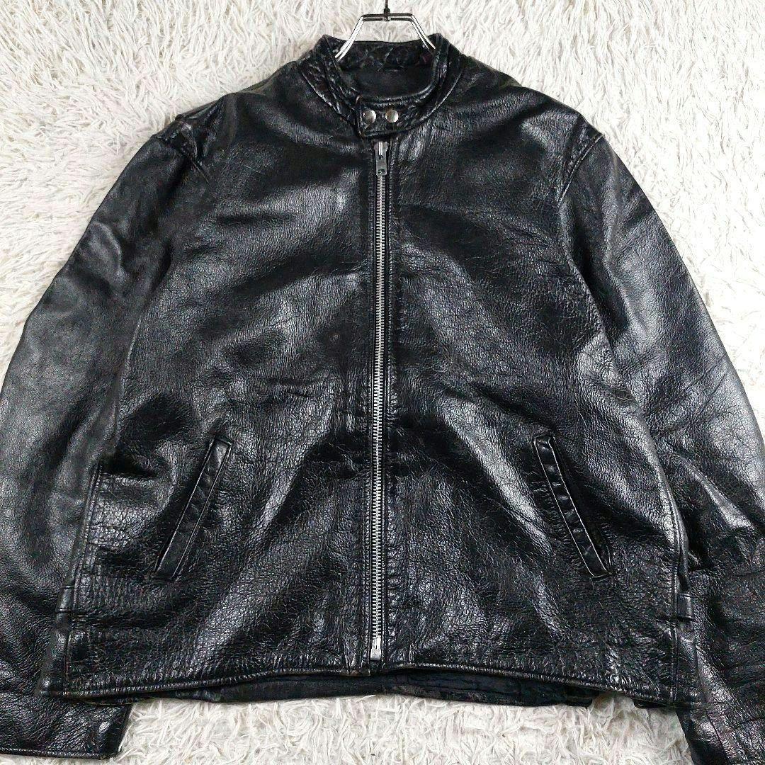 短丈 y2k archive 本革 シングルレザーライダース 90~00s 50