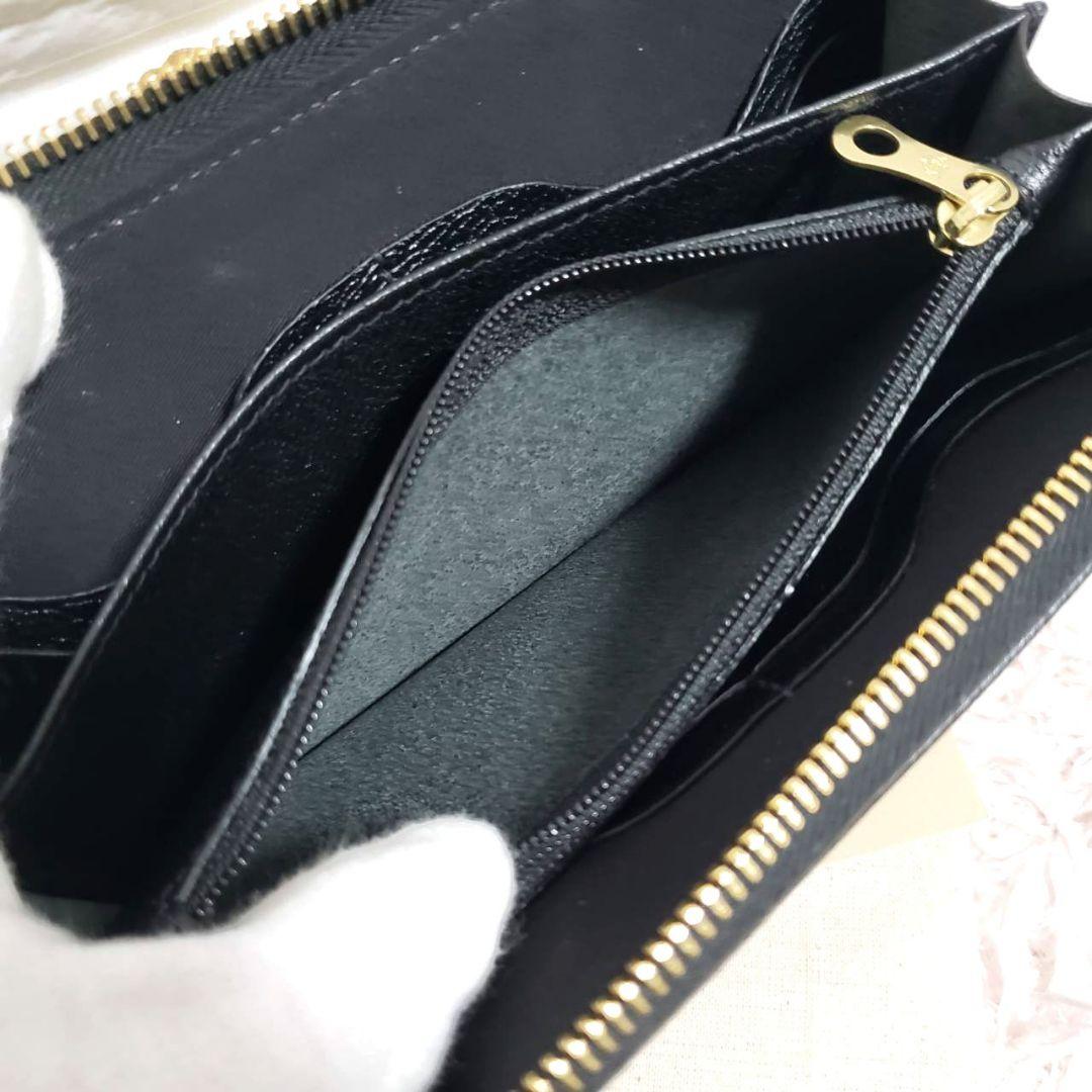 IL BISONTE イルビゾンテ 新品 レザーブラックラウンドファスナー長財布