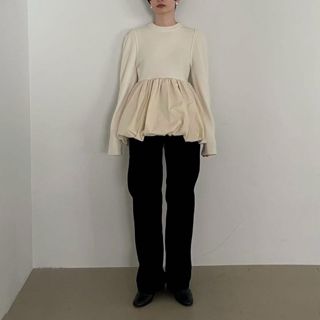 今期 CLANE DOCKING POWERSHOULDER KNIT TOPS