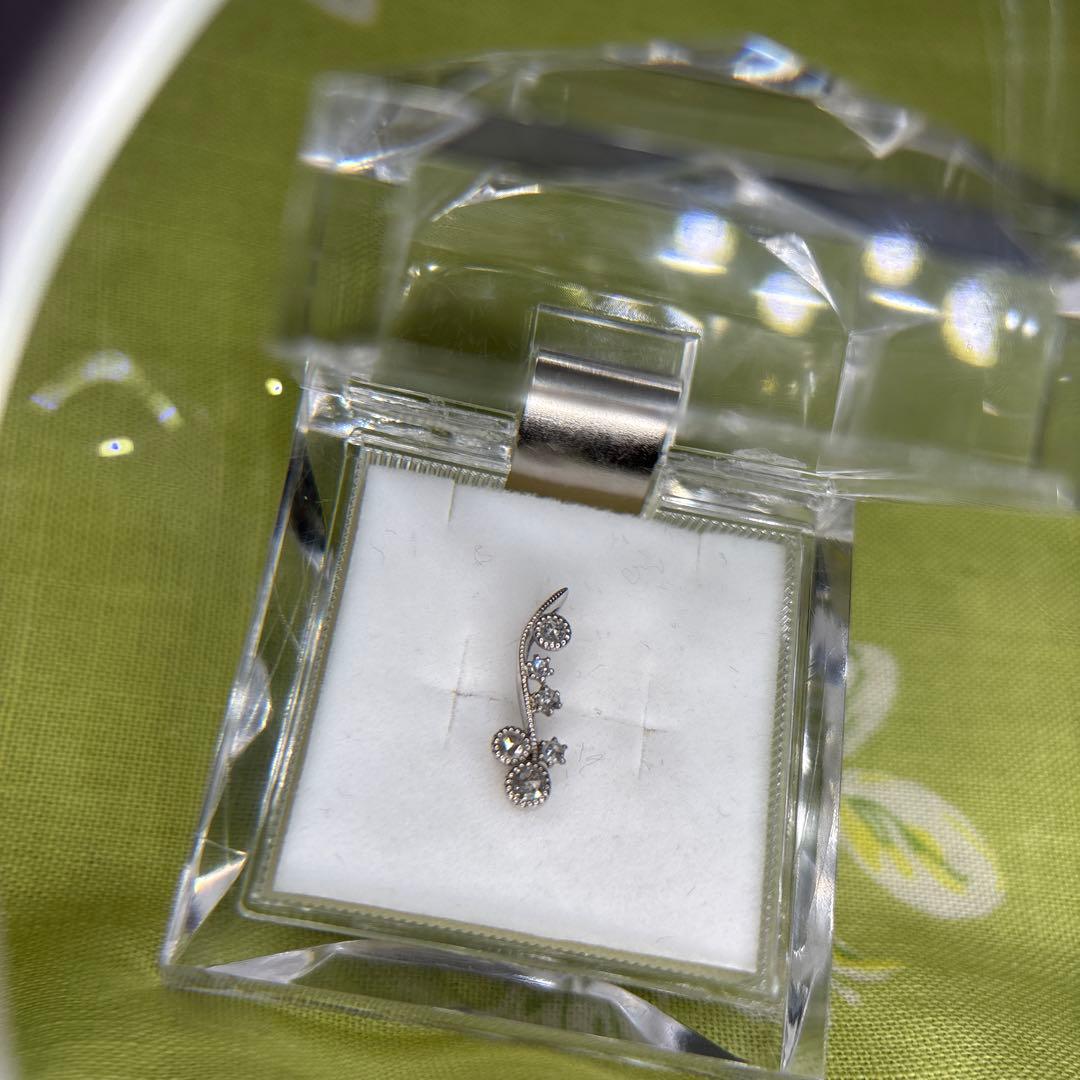 空*様 プラチナ900 ローズカットダイヤモンドペンダントトップ