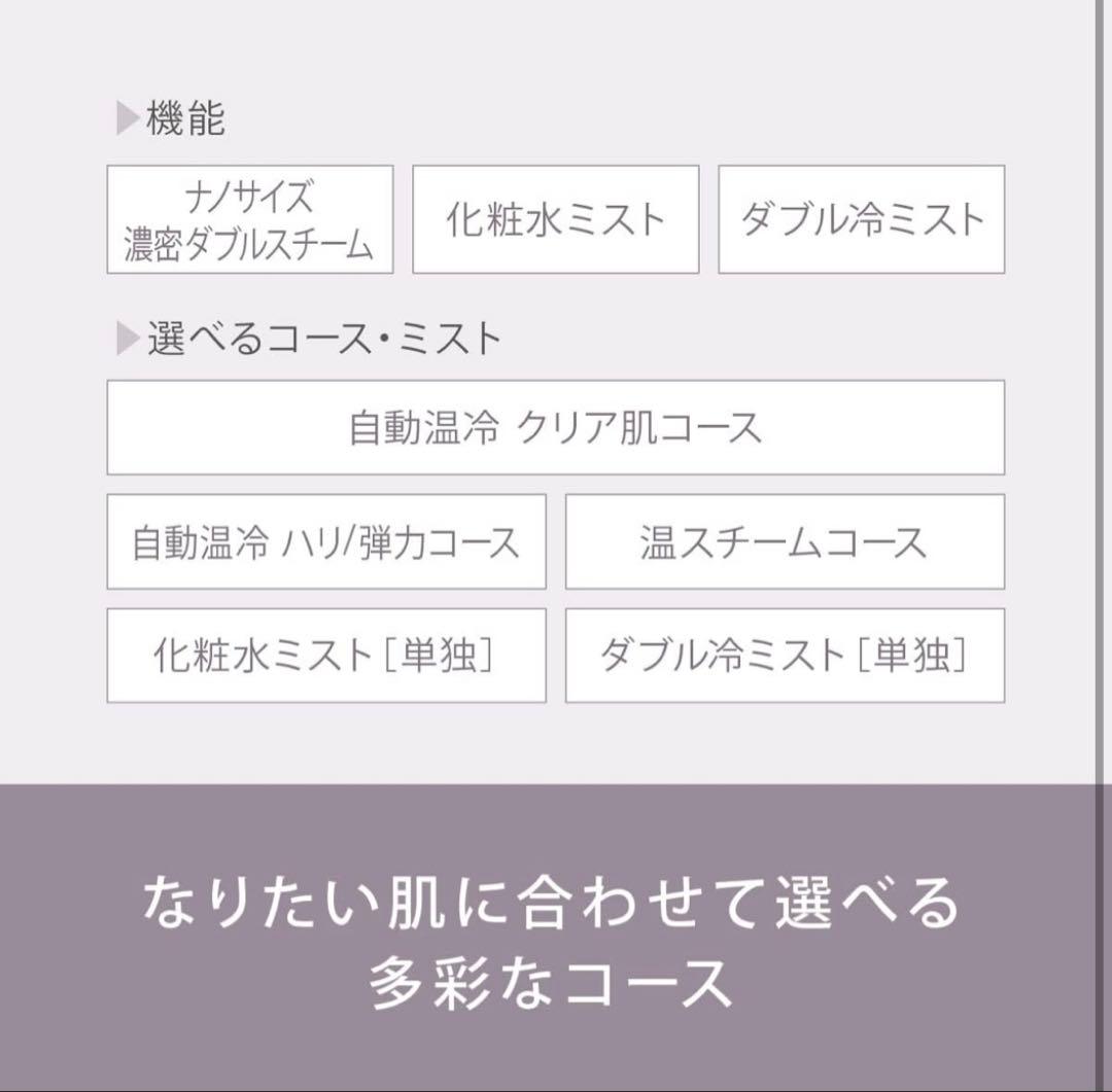 【美品】「スチーマーナノケア」Panasonic EH-SA0B-N GOLD