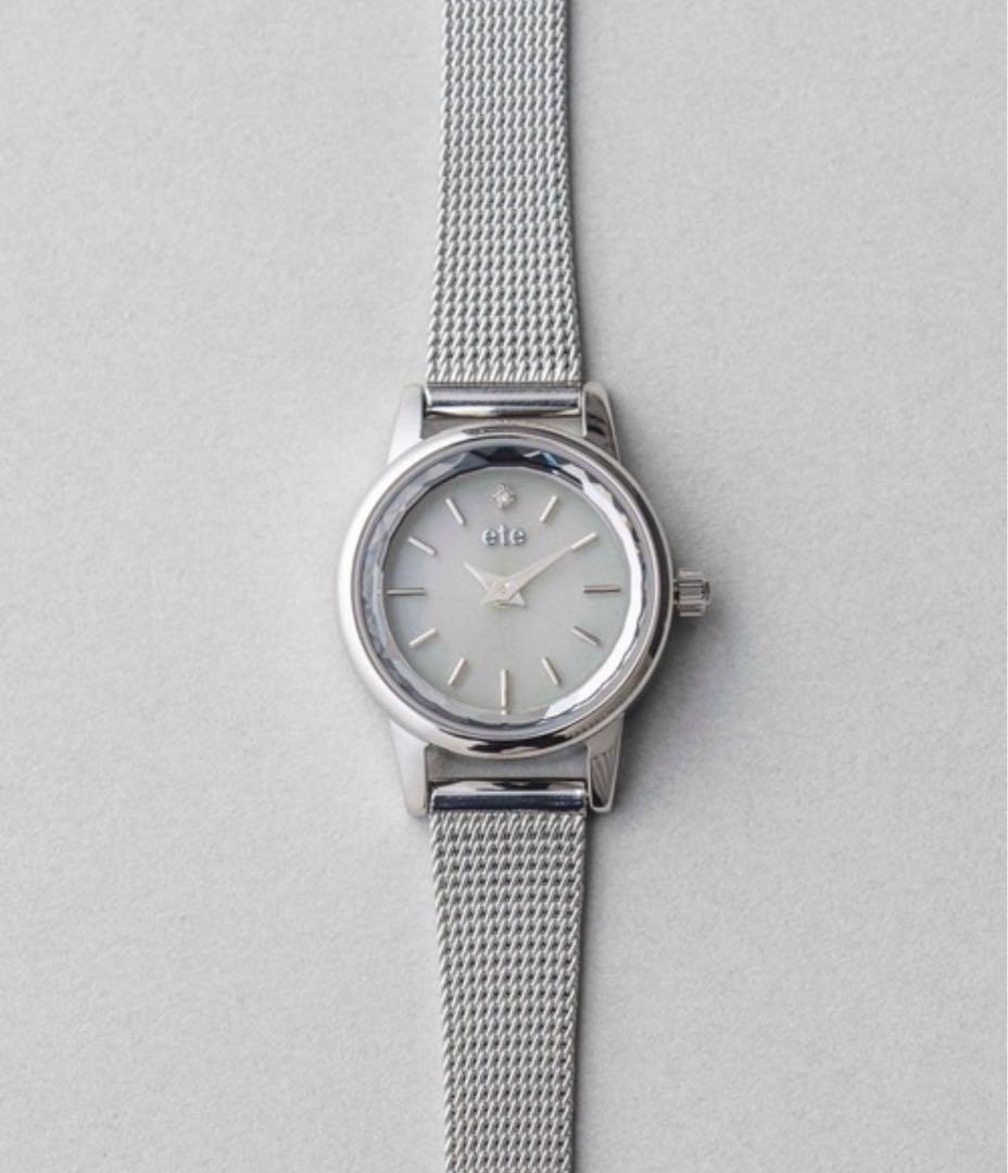 ete ソーラーウォッチ メッシュベルト レディース