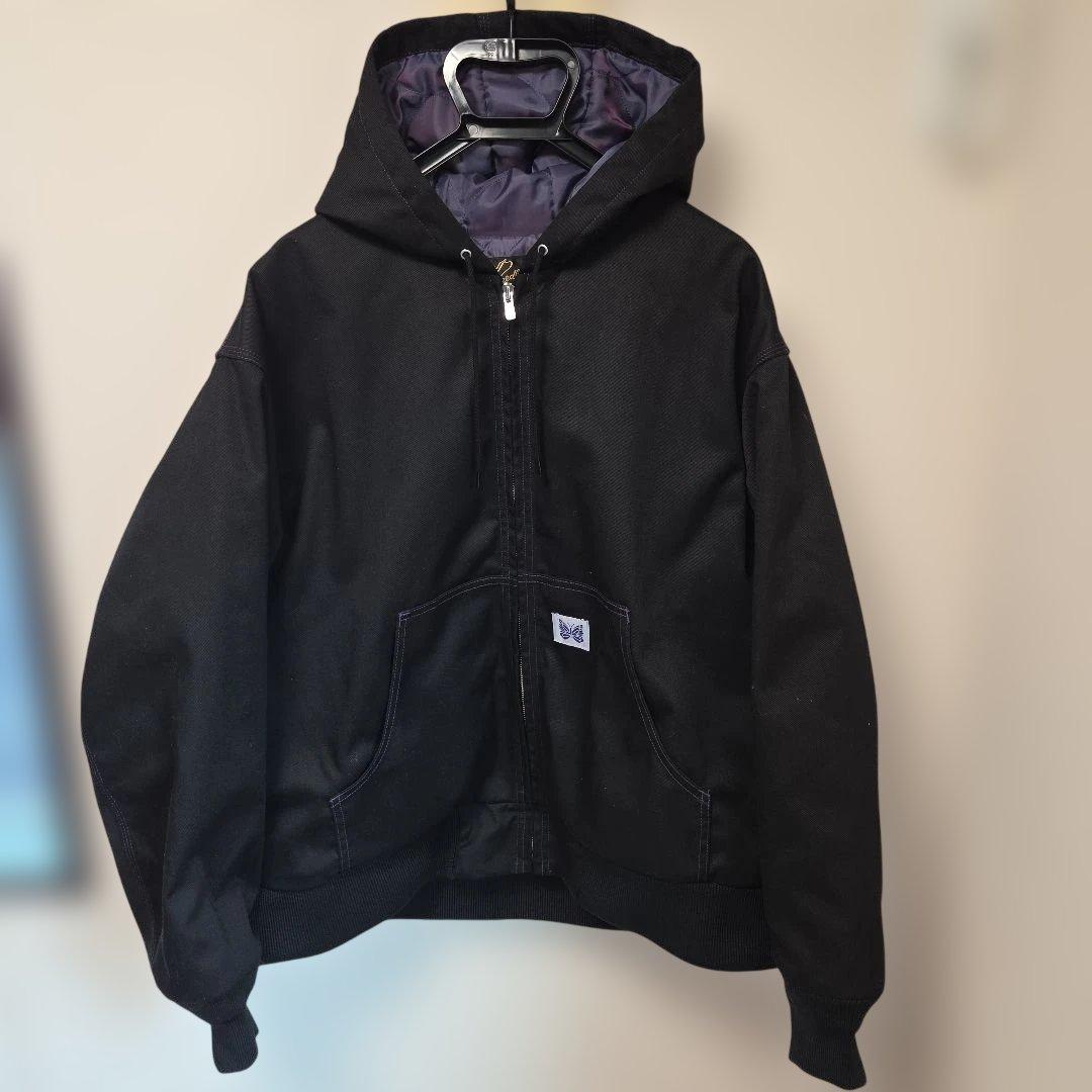 ★美品★【NEEDLES】Zipped Work Hoody　ブラック　Mサイズ