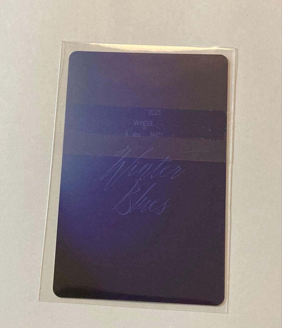 aespa ウインター　winter 誕生日入場　特典　トレカ　希少