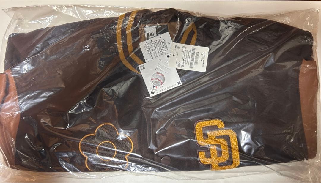 マリークワント スタジアムジャケット(ブラウン)サイズM