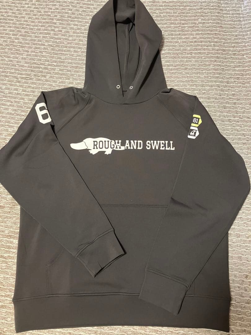 【美品】ROUGH AND SWELL グレー＋ブラウン パーカー 　L