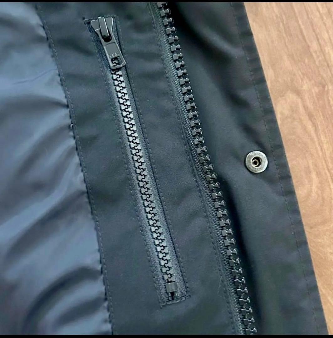 [urari] DANTON ファー付きダウンジャケット　ブラック　34