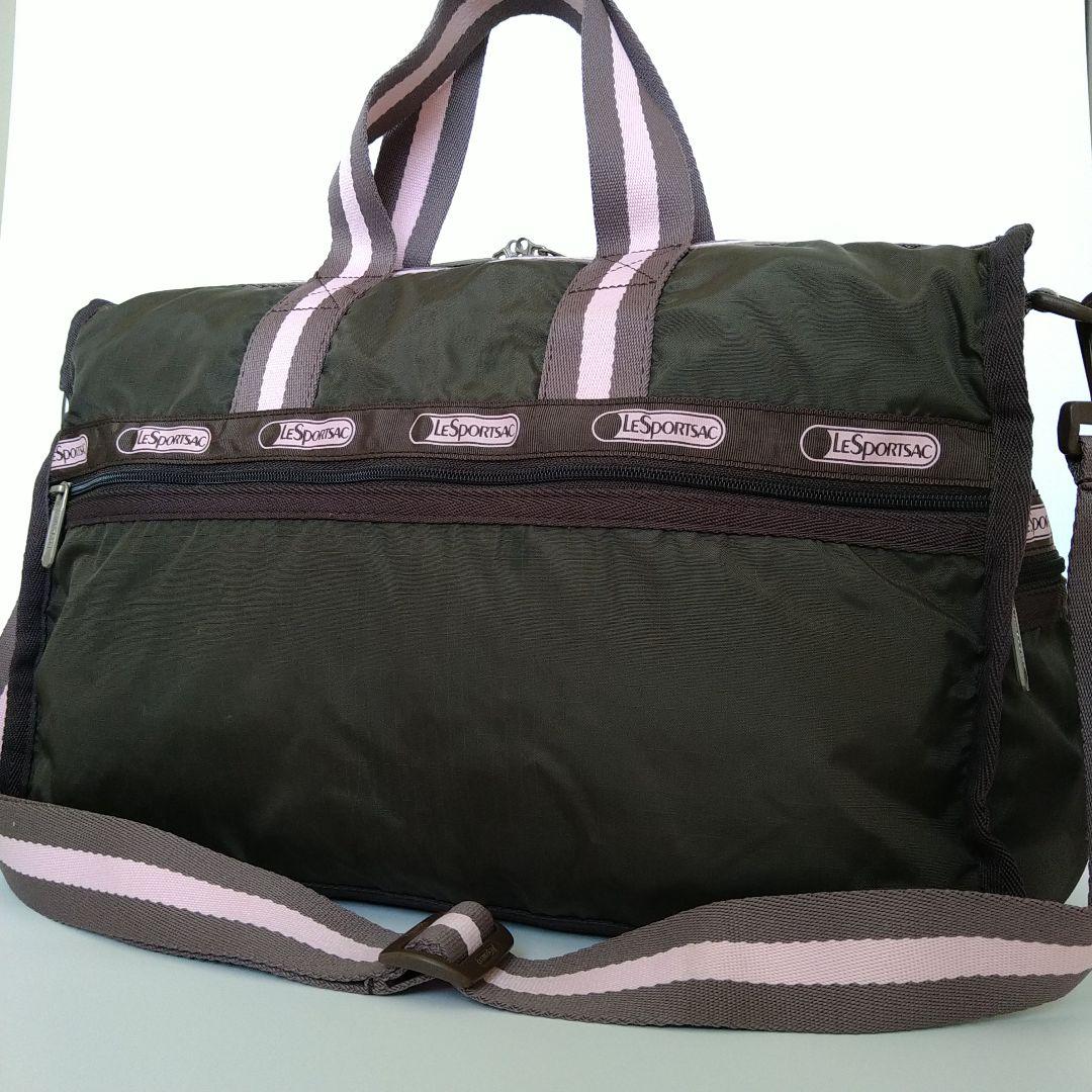 レスポートサック ボストンバッグ 2WAY 旅行バッグ ブラウン ピンク