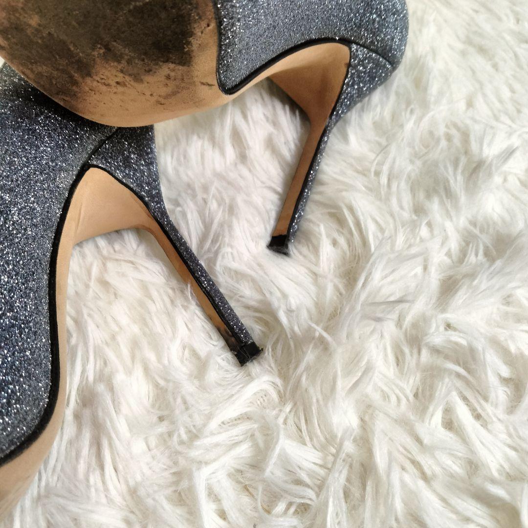 専用●【美品♡】マノロブラニク ポインテッドトゥパンプス シルバー グリッター