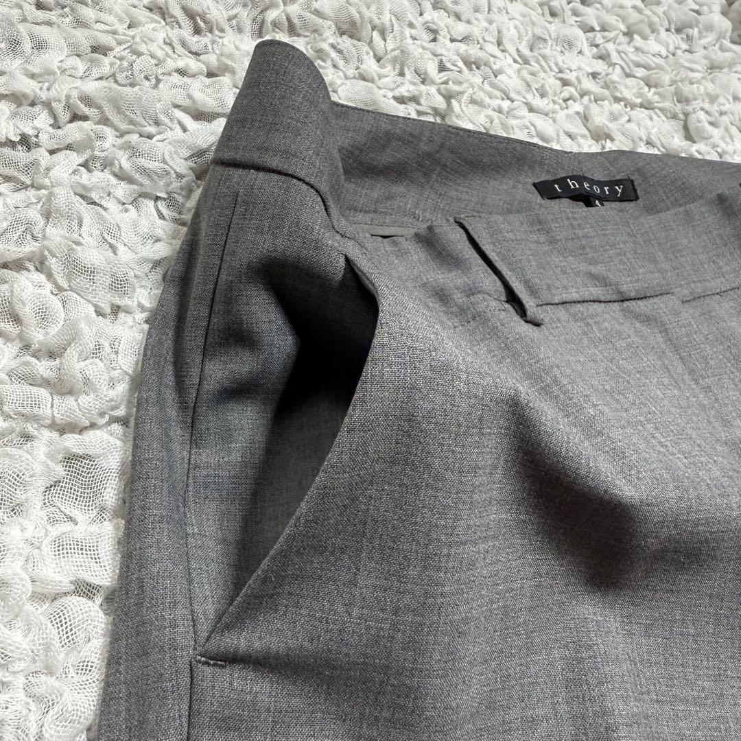 【セオリー】パンツスーツ　ビジネススーツ　セットアップ　背抜き　ブーツカット