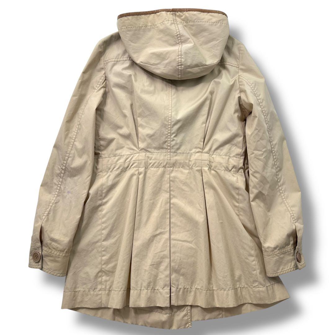 高級】ブルネロクチネリ マウンテンパーカー レザー　モッズコート　フレア　44