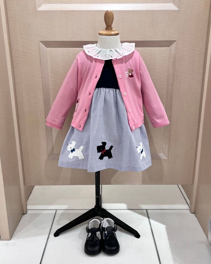 美品❣️ファミリア 80cmフォーマル ワンピース 入園式 誕生日 着画あり