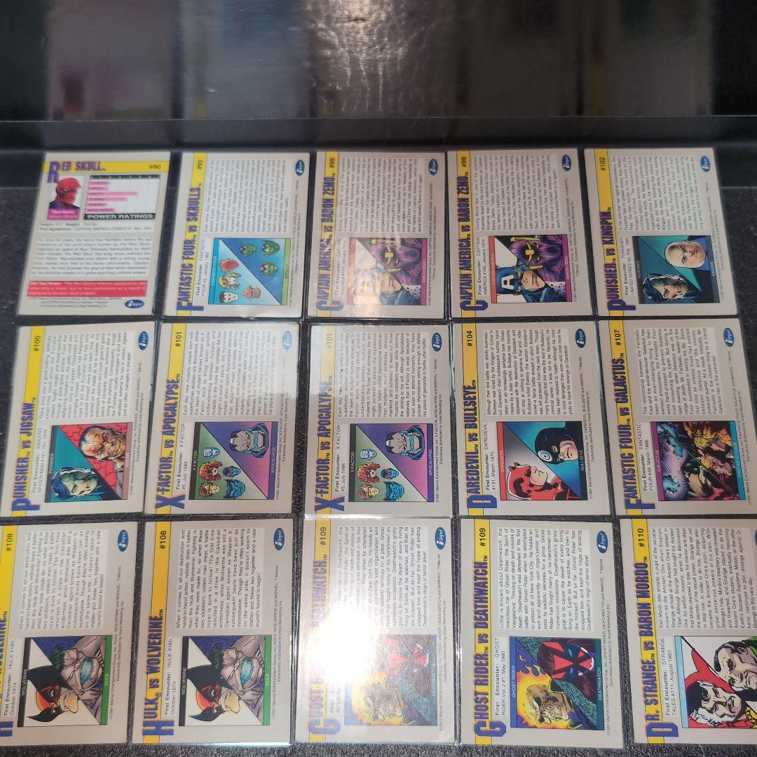MARVEL 1991 トレーディングカード まとめ メルカリ便