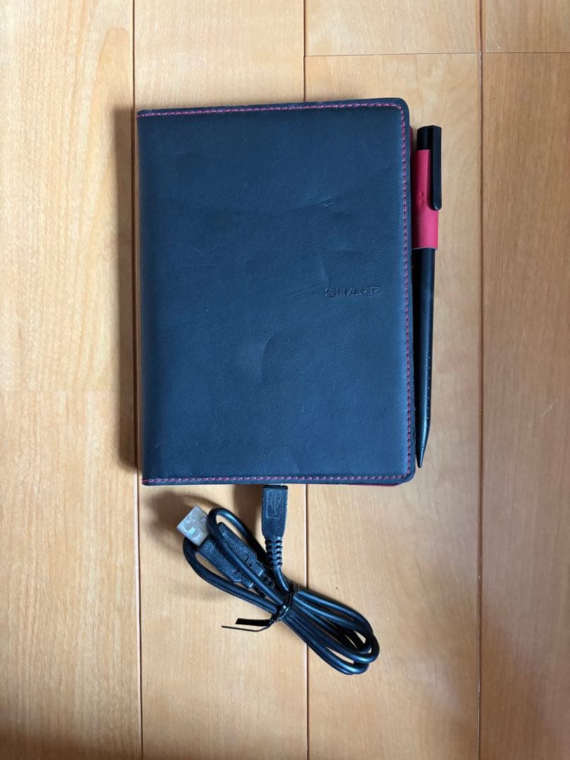 SHARP 電子ノート ブラウン ペン付き