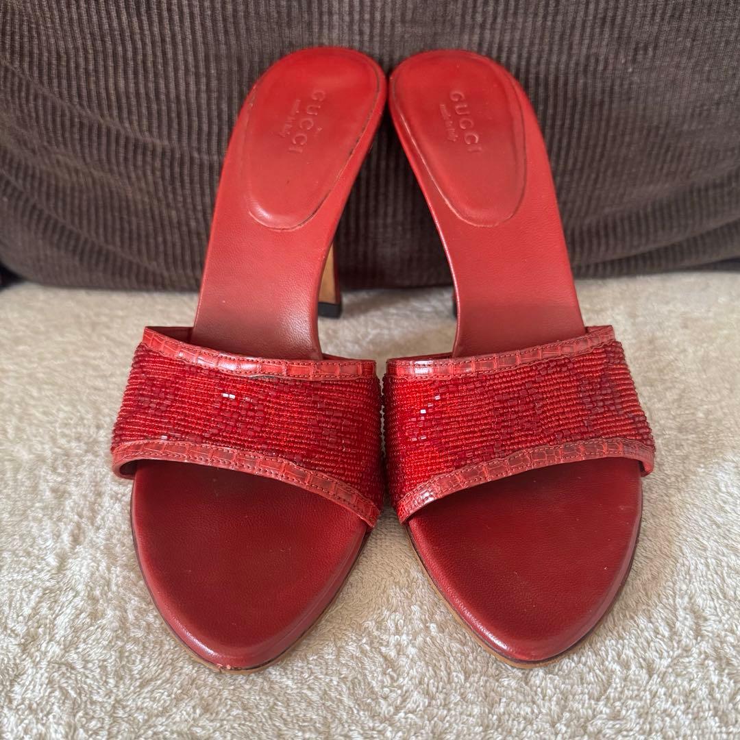 GUCCI サンダル レッド