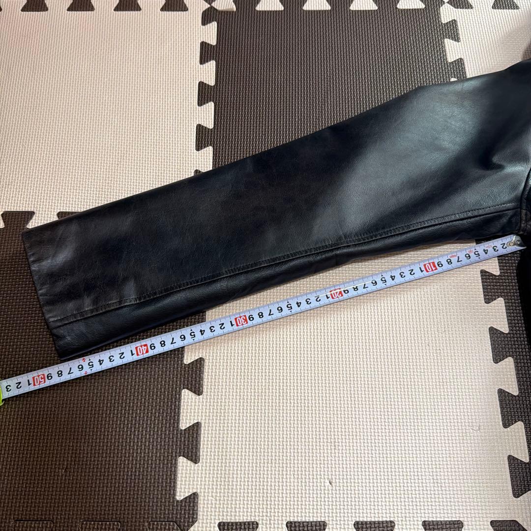 GAP ブラックレザージャケット M牛革100%