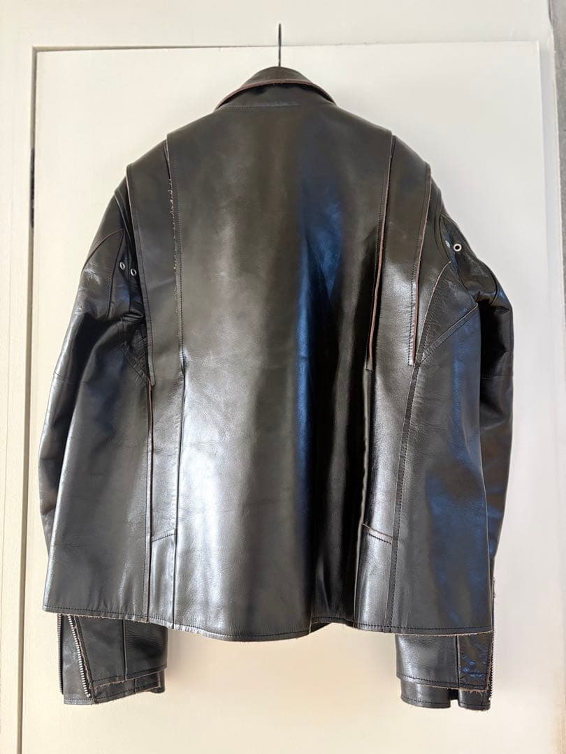 sacai 25AW Leather Jacket レザージャケット　ブラック