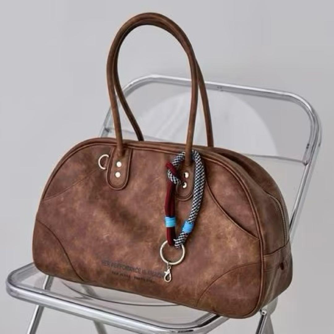 まぐのりあ　新品未使用】JEANASIS アンティークチャーム付きボストン