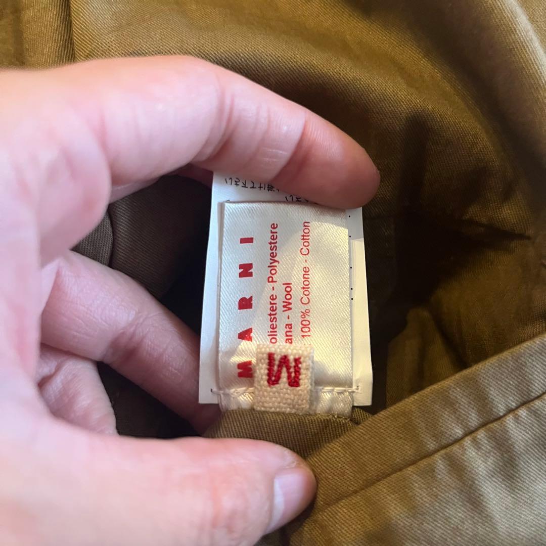 MARNI イタリア製 ベージュ　ハーフジップコート